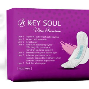 Key Soul Ultra Premium Sanitary Napkin (6 XL Pads)